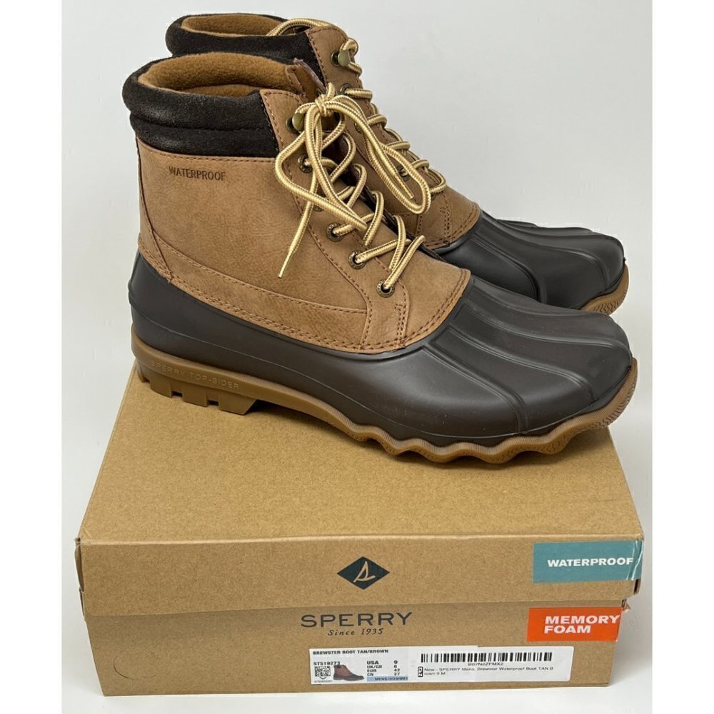 Sperry Brewster Waterproof Duck Boot with Memory Foam, Tan/Brown - Picture 5 of 5